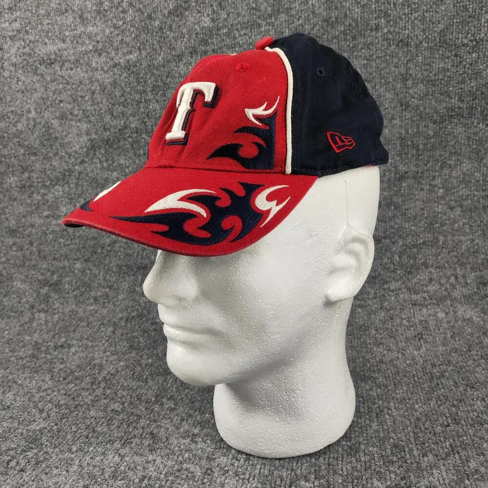 Texas Rangers Hat Cap Strap Back Youth Boys One Size Red MLB Baseball New Era